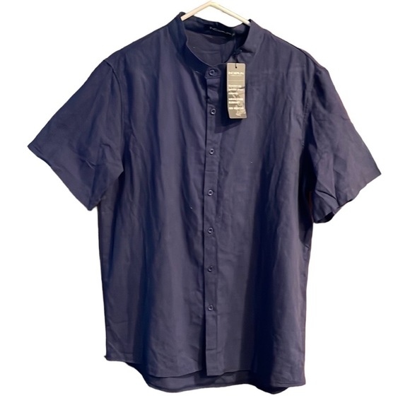 Incerun Short‎ Sleeve Button-up Shirt - Picture 1 of 7